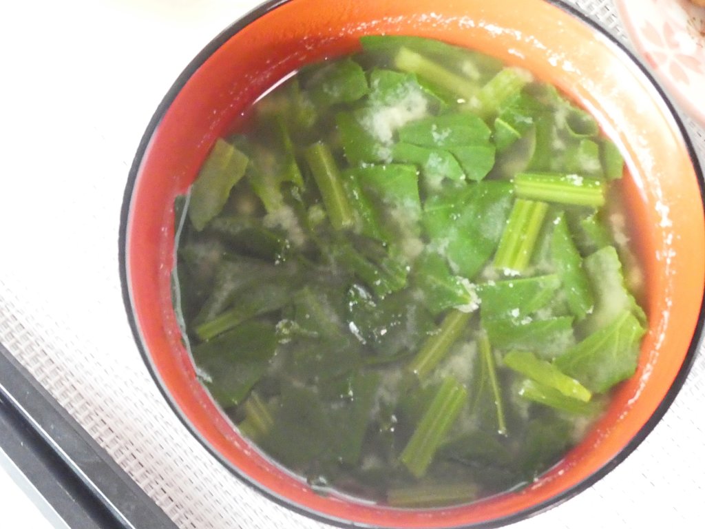 ほうれん草のお味噌汁