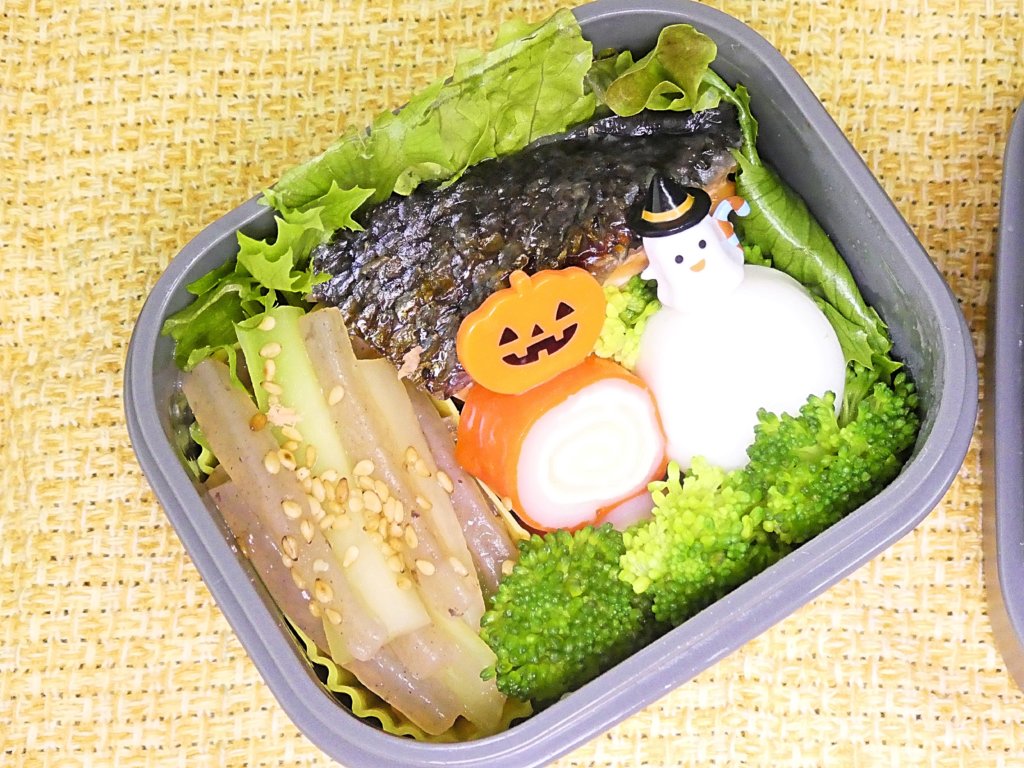 今日のお弁当 左の箱 19/10/28