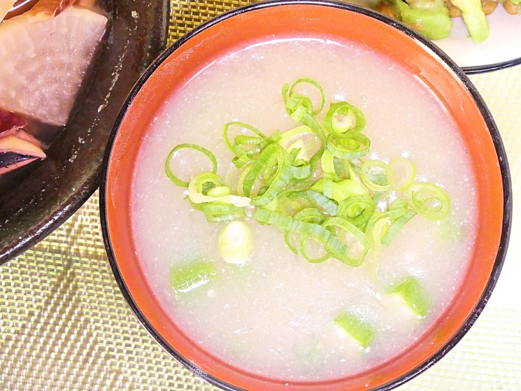 オクラのお味噌汁