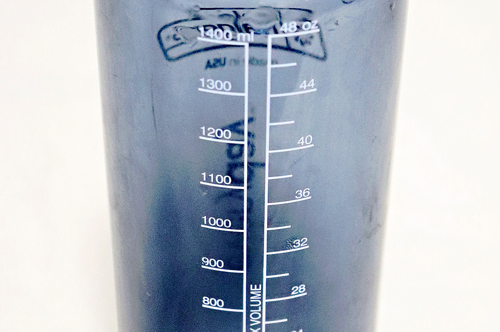ナルゲン カラーボトルの目盛り