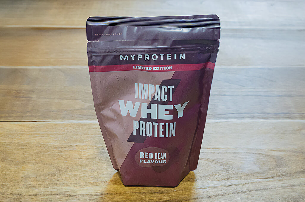 マイプロテイン ホエイプロテイン あずき味のパッケージ