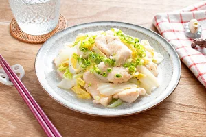 鶏むね肉と白菜の旨塩炒め