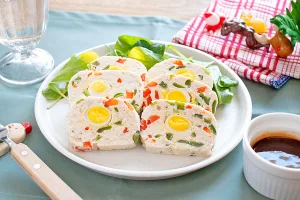 鶏むね肉のチキンミートローフ