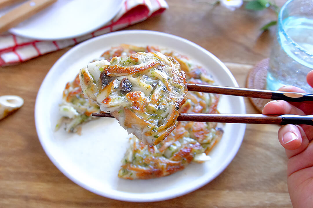 ちくわとエリンギのチーズ磯辺焼き