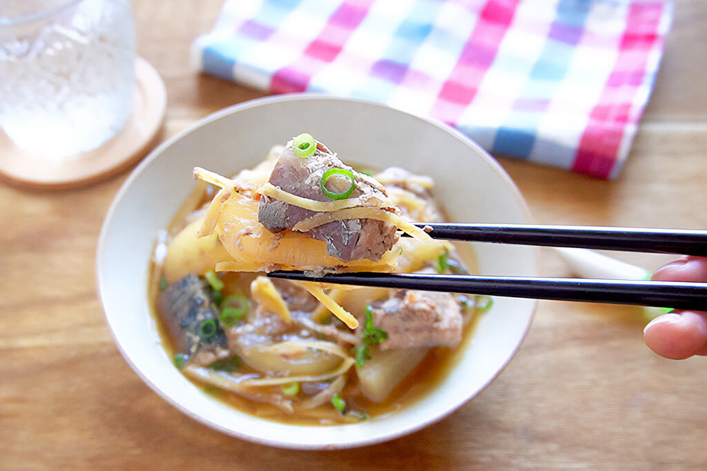 サバ缶の鯖大根