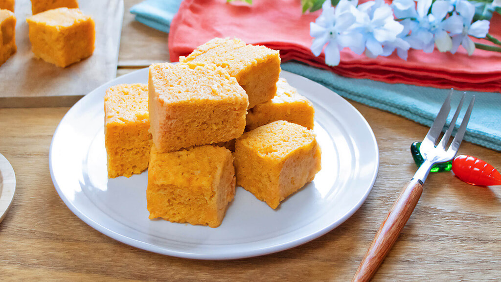 にんじんの米粉蒸しパン