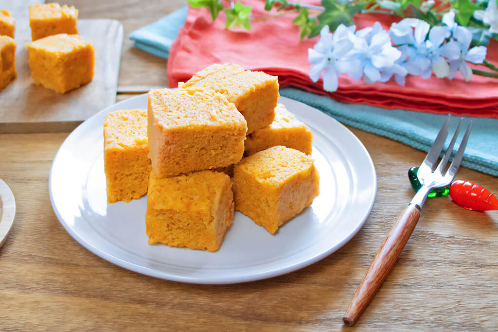 にんじんの米粉蒸しパン