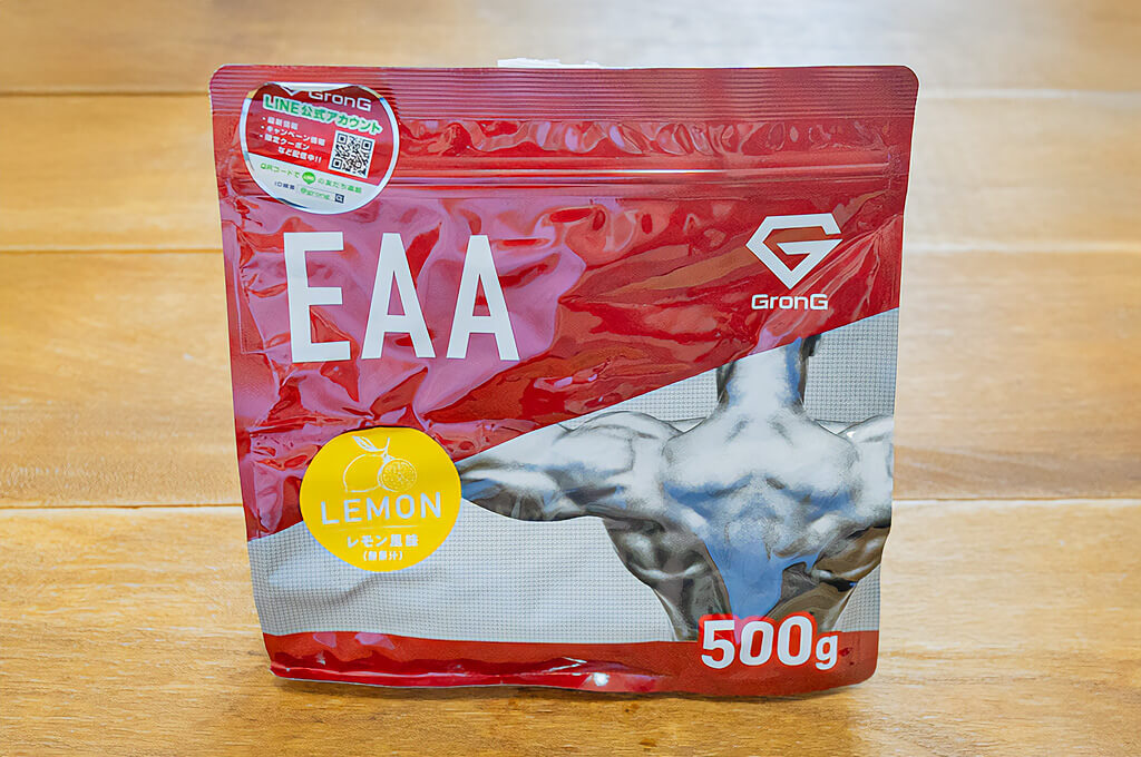 GronG（グロング） EAA レモン風味のパッケージ