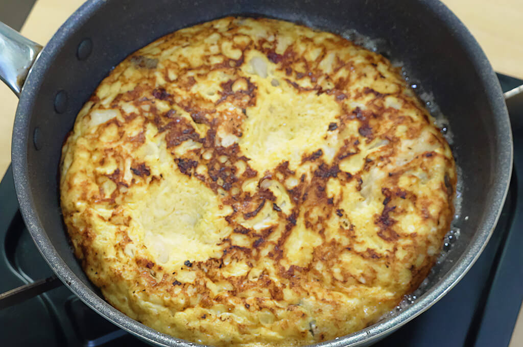 裏面も焼く