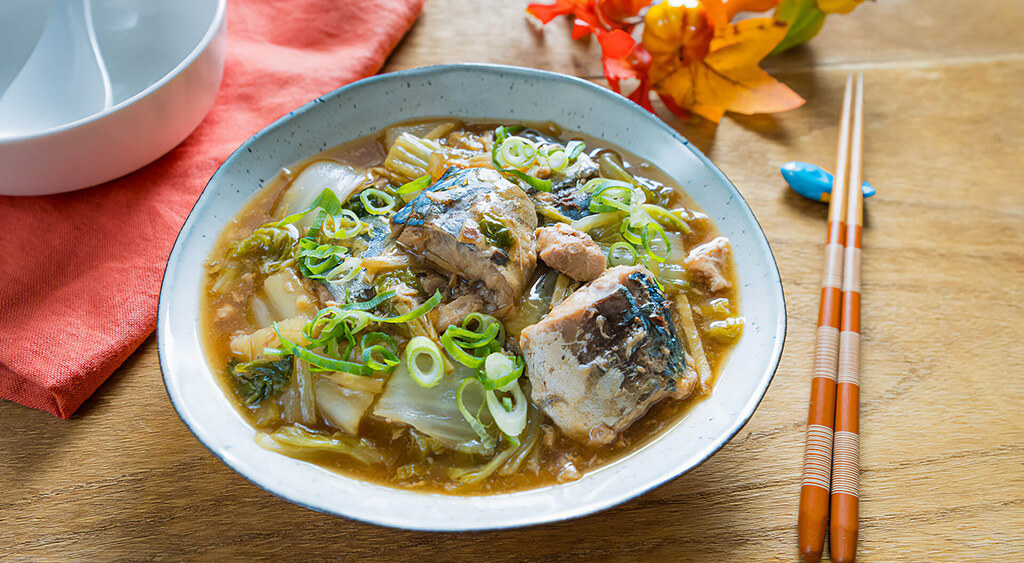 サバ缶と白菜のうま煮