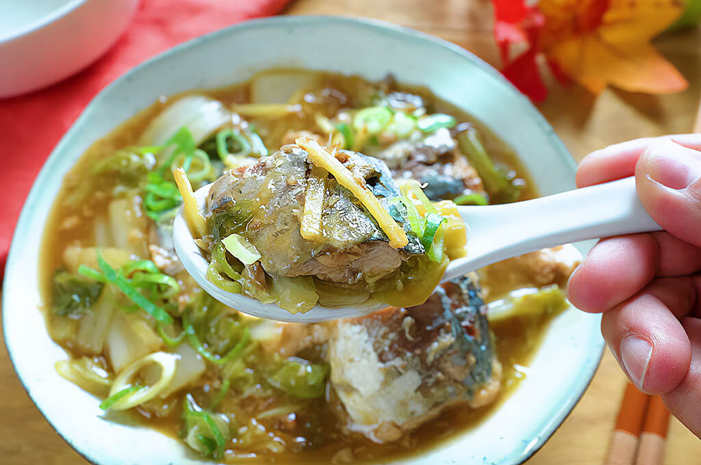サバ缶と白菜のうま煮