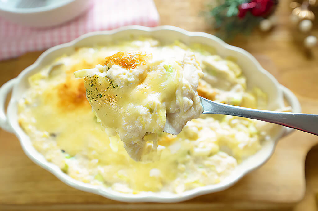 豆腐のキャベツグラタン