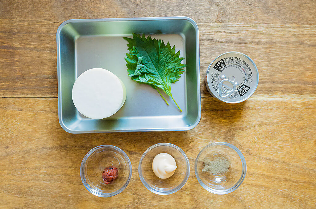 ツナと大根の梅マヨサラダの材料