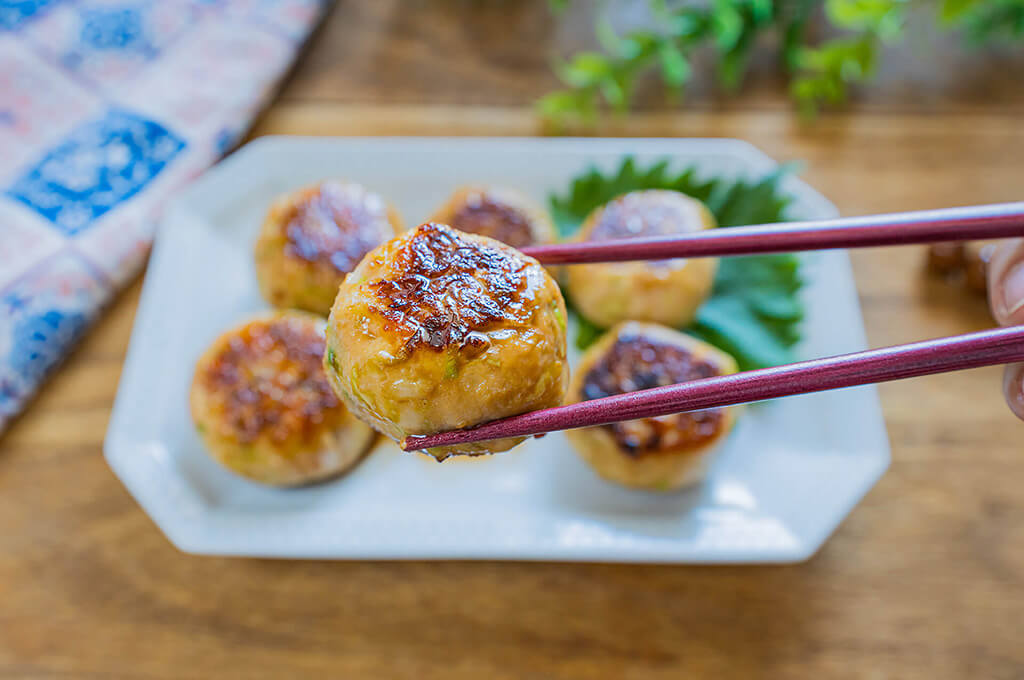 ささみとキャベツのチーズつくね