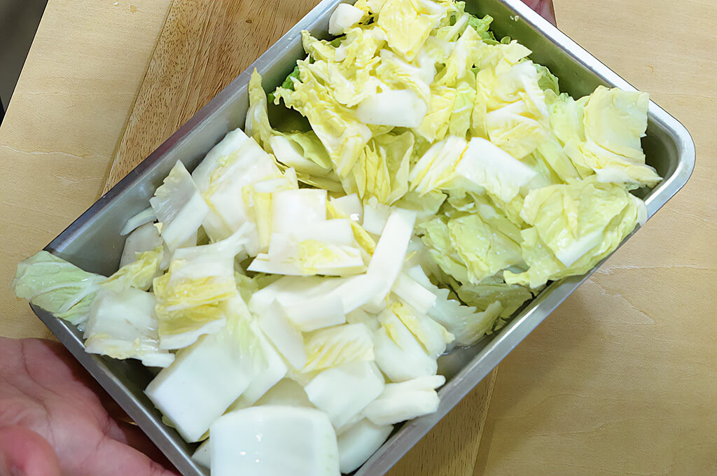 白菜は切る