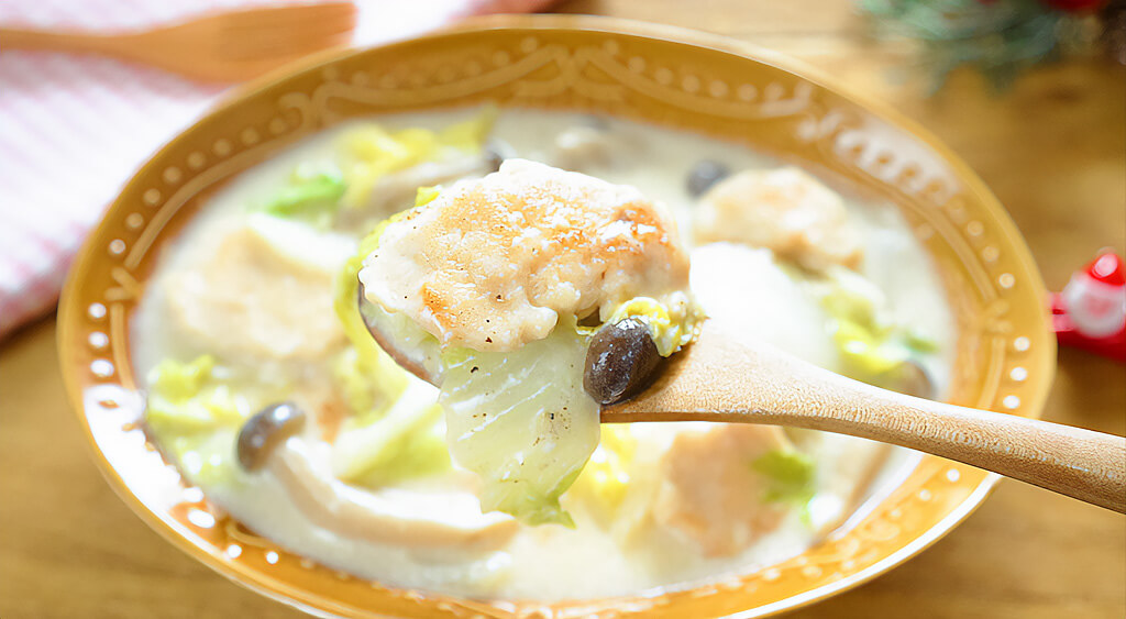鶏むね肉と白菜の味噌クリーム煮
