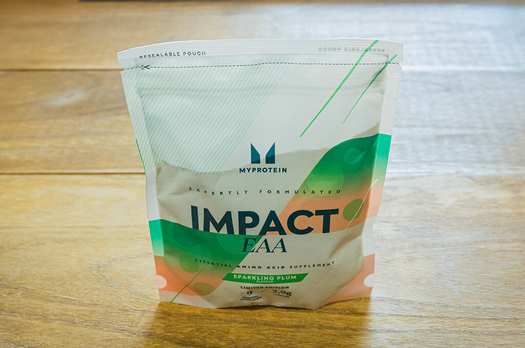 マイプロテイン EAA 梅ソーダ味のパッケージ