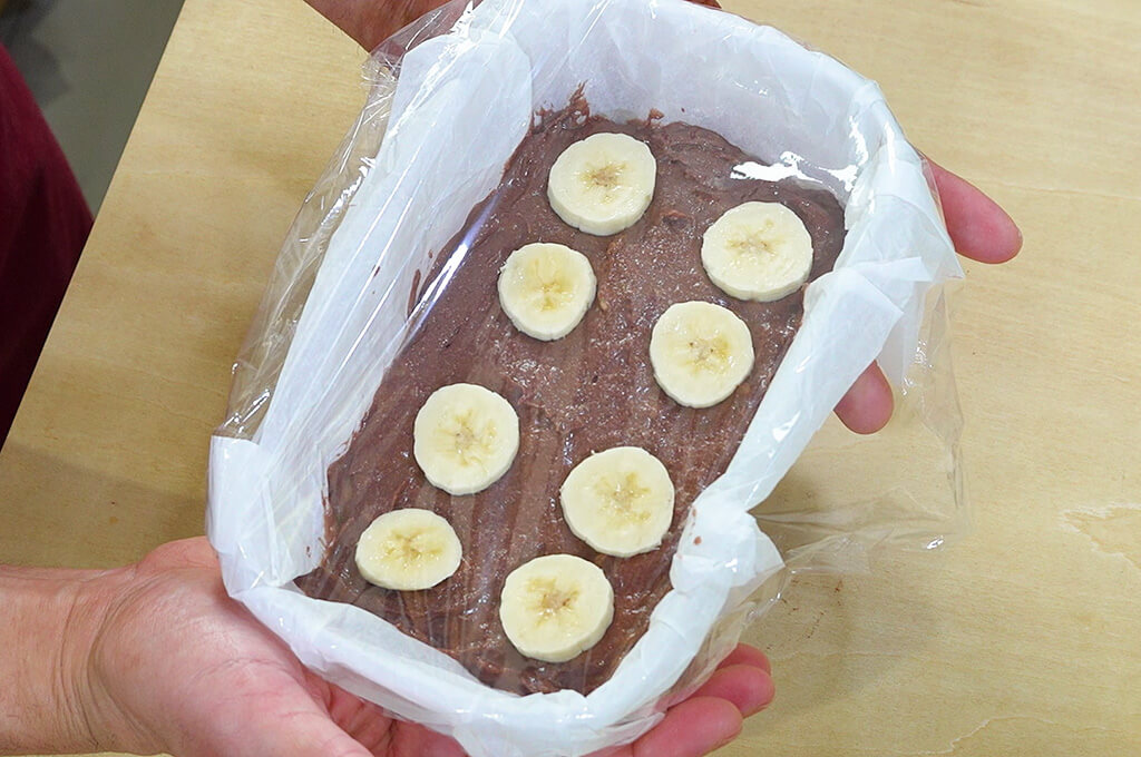 生地を加熱する