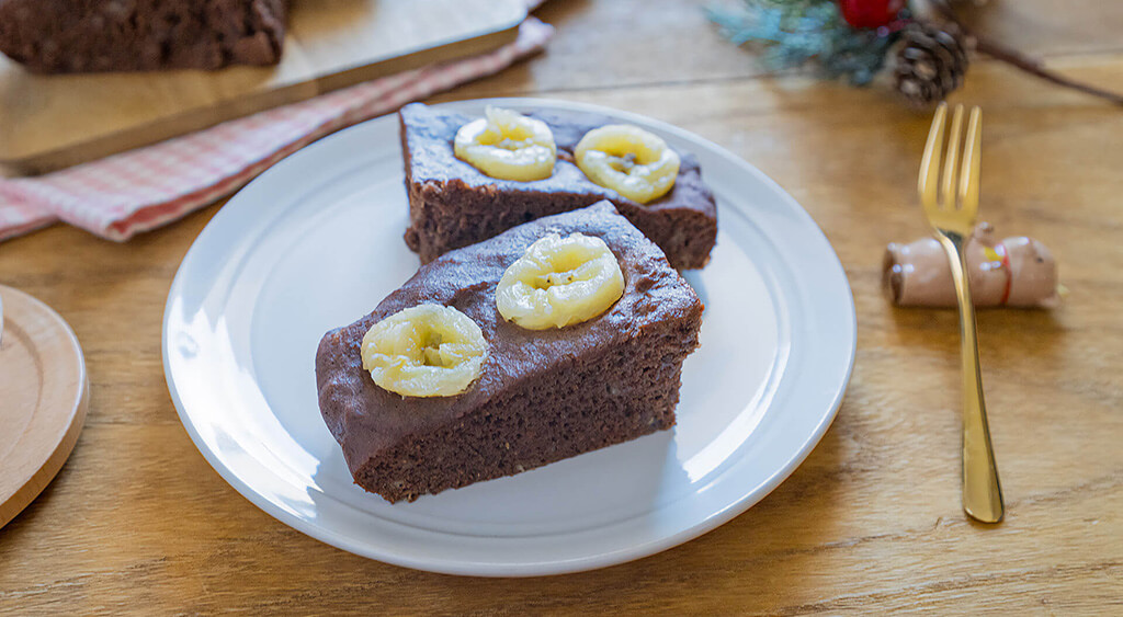 米粉のチョコバナナ蒸しパン