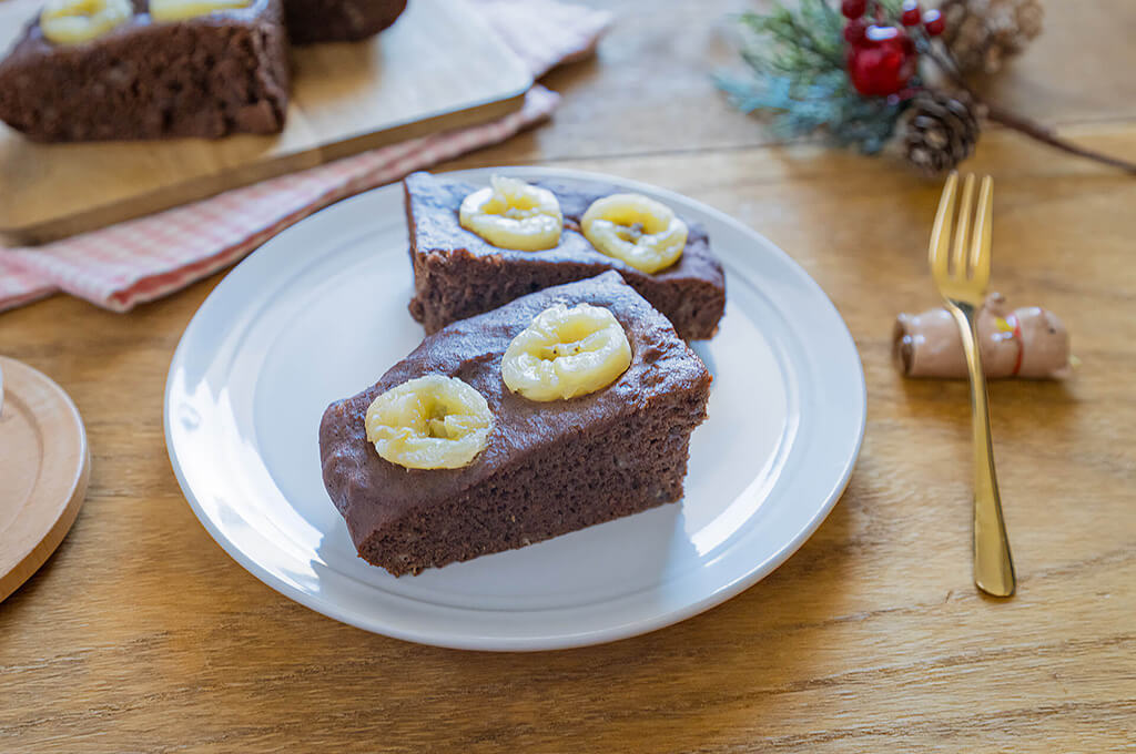 米粉のチョコバナナ蒸しパン