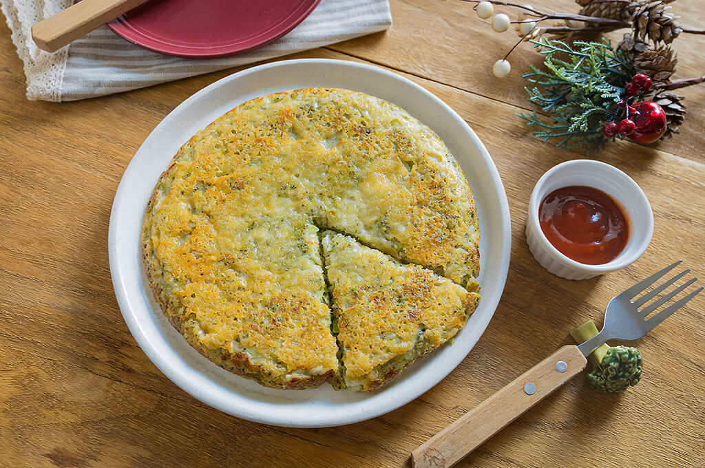 豆腐とブロッコリーのチーズ焼き