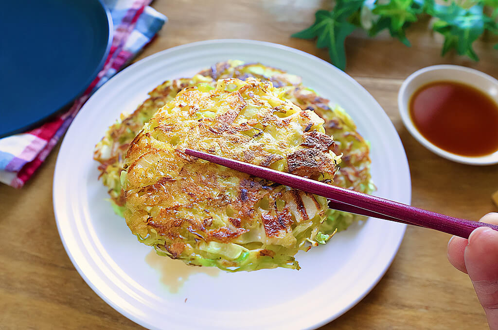 ちくわとキャベツのチーズおやき