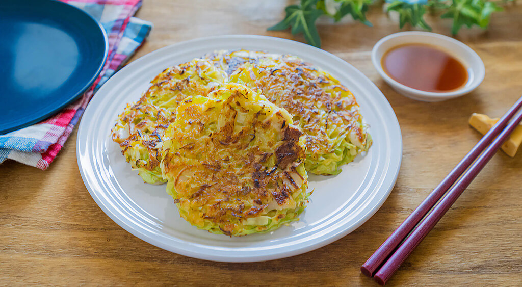 ちくわとキャベツのチーズおやき