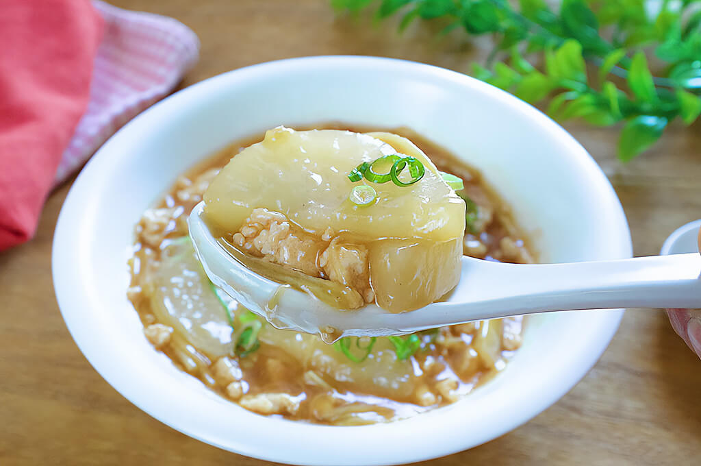 鶏むねひき肉と大根のとろとろ煮