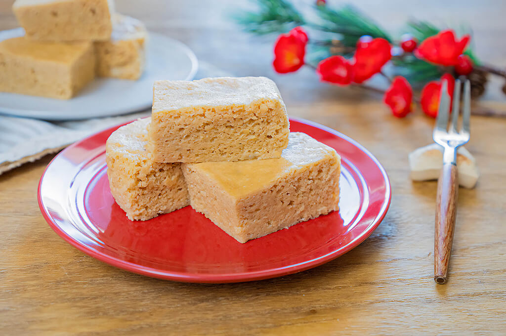 豆腐とお餅のきな粉蒸しパン