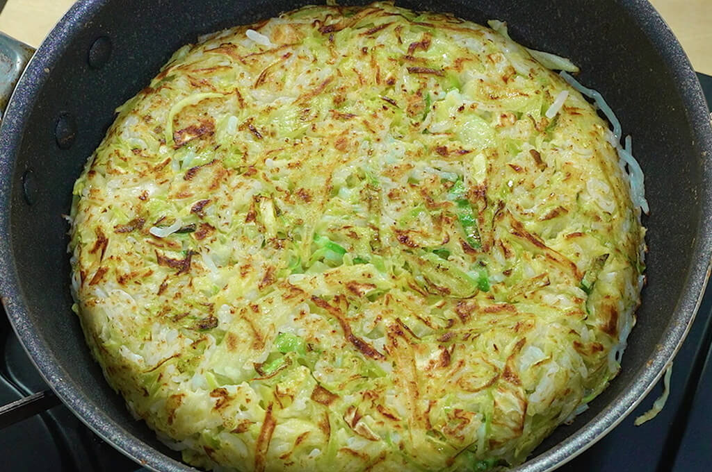 裏面も焼き色が付くまで焼く