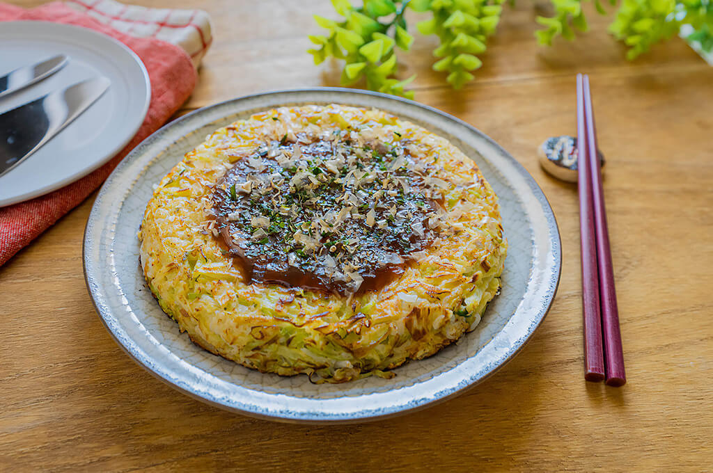 しらたきのお好み焼き