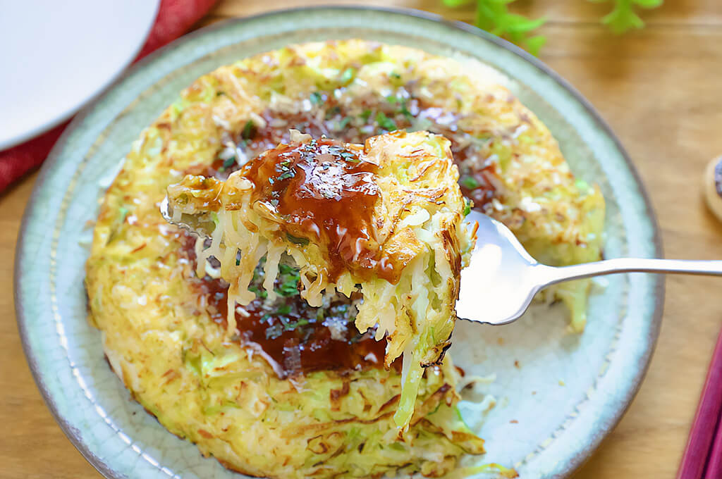 しらたきのお好み焼き