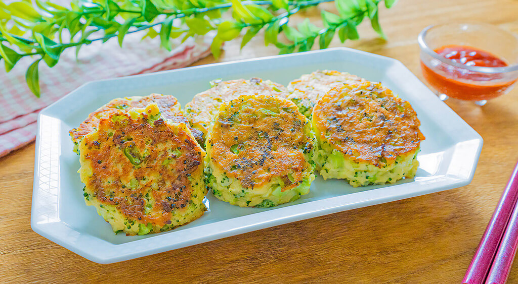 ブロッコリーのチーズおやき