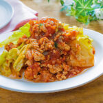 春キャベツのミートソースステーキ