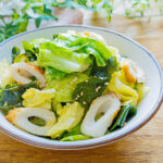 ちくわと春キャベツのポン酢和え