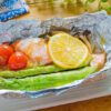 鮭とアスパラのホイル焼き