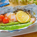 鮭とアスパラのホイル焼き