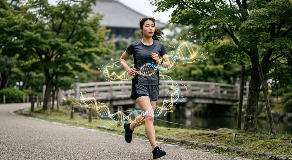 遺伝子に合わせたダイエットを行う女性