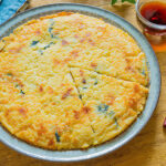 豆腐とわかめのチーズチヂミ