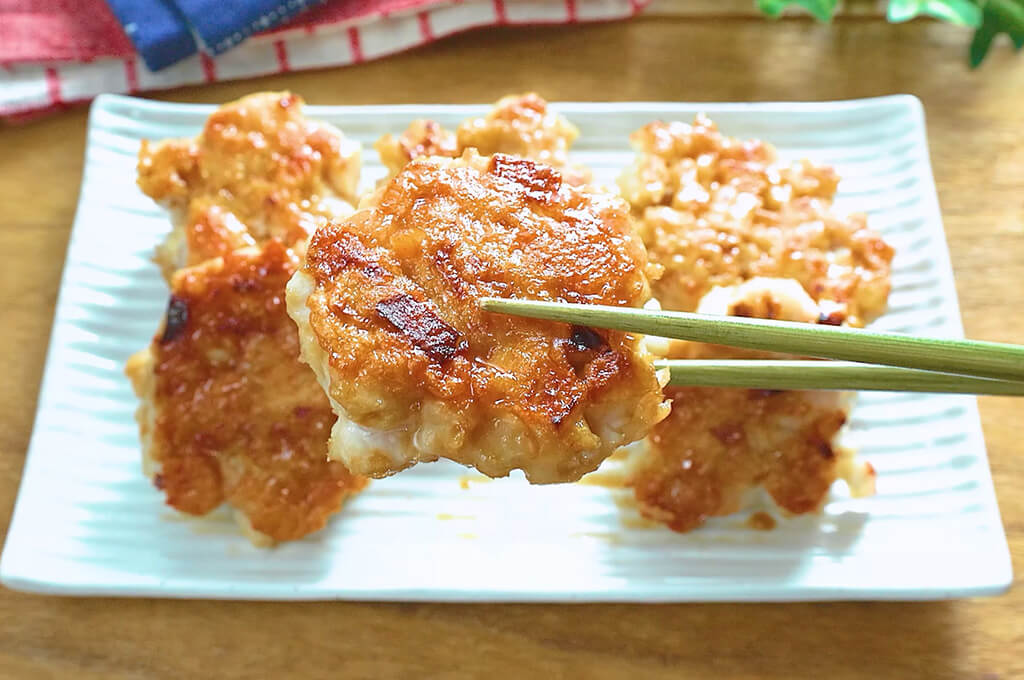 鶏むね肉とれんこんのゴロゴロ焼き