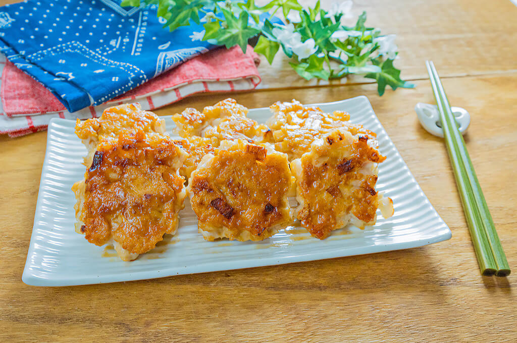 鶏むね肉とれんこんのゴロゴロ焼き